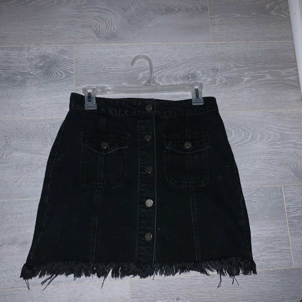 Black Jean skirt
